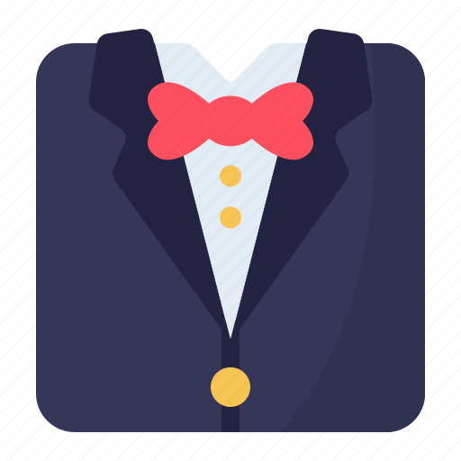 Tuxedo, suit, black, jacket, shirt, elegant, wedding icon - Download on Iconfinder