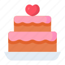 wedding, cake, sweet, dessert, food, bakery