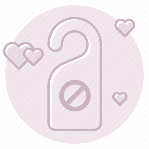 Do not disturb, door hanger, honeymoon, marriage, privacy, wedding icon - Download on Iconfinder