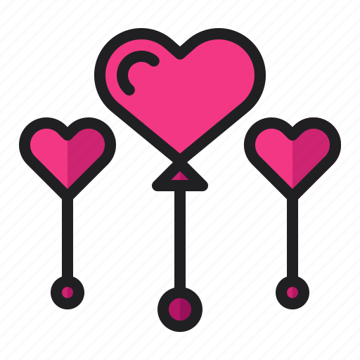 Balloon, celebrate, event, heart, love, romance, wedding icon - Download on Iconfinder