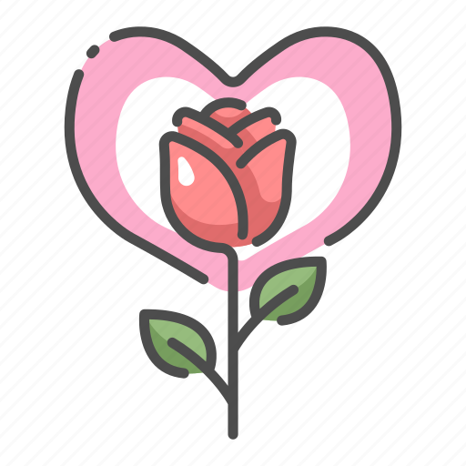 February, flower, love, nature, rose, valentine, wedding icon - Download on Iconfinder