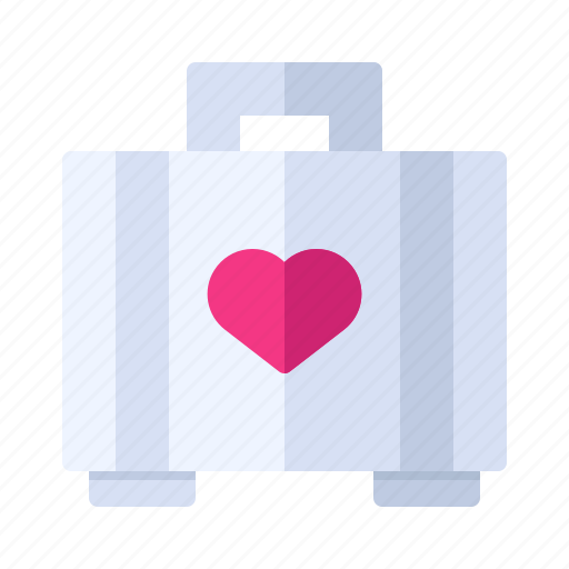 Bag, briefcase, love, romance, suitcase, travel, wedding icon - Download on Iconfinder