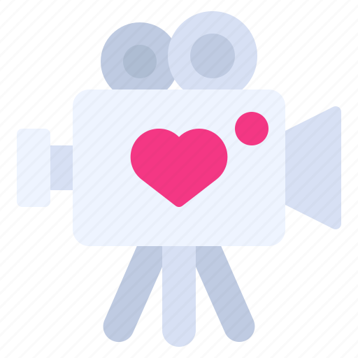 Camera, film, love, romance, valentine, video, wedding icon - Download on Iconfinder