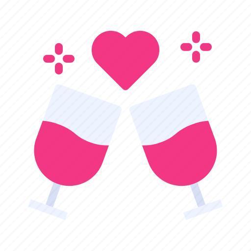 Champagne, cheers, drink, love, romance, wedding, wine icon - Download on Iconfinder