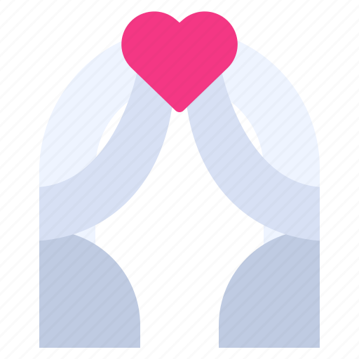 Arch, decoration, heart, love, marriage, romance, wedding icon - Download on Iconfinder