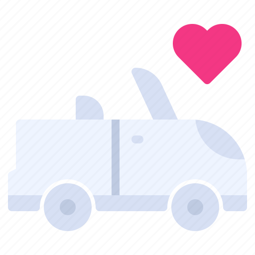 Automobile, car, love, romance, transport, transportation, wedding icon - Download on Iconfinder