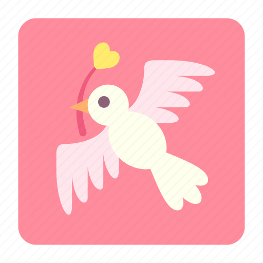 Birds, couple, heart, love, love bird, romantic, wedding icon - Download on Iconfinder