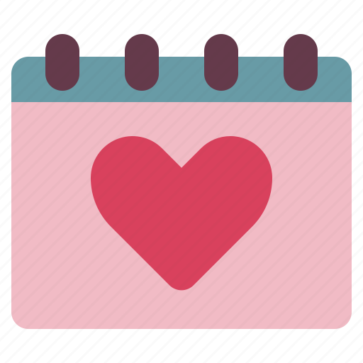 Calendar, romance, valentine icon - Download on Iconfinder