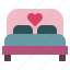 bed, bedroom, furniture, household, marriage, romance, romantic 
