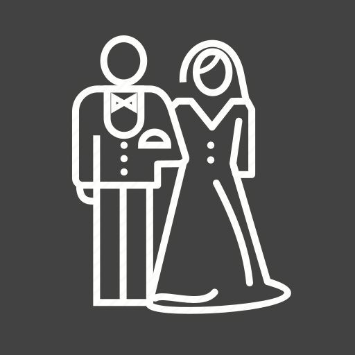 Bride, couple, dress, groom, happy, wedding, woman icon - Download on Iconfinder