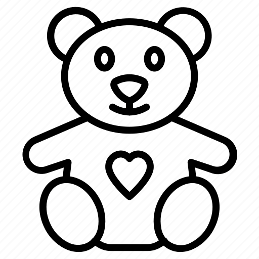 Bear, fluffy, puppet, heart icon - Download on Iconfinder