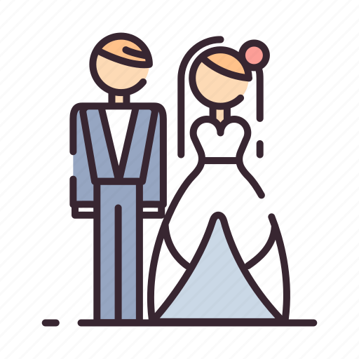 Bride, groom, love, marriage, marry, romance, wedding icon - Download on Iconfinder