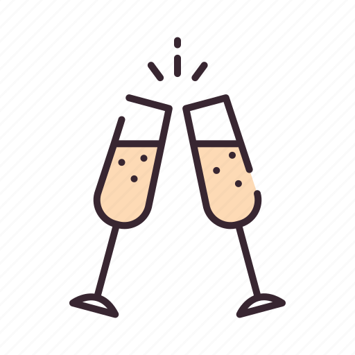 Celebrate, celebration, champagne, cheers, drink, party, wine icon - Download on Iconfinder