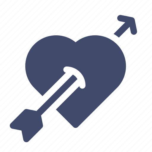 Arrow, heart, love, romance, wedding icon - Download on Iconfinder