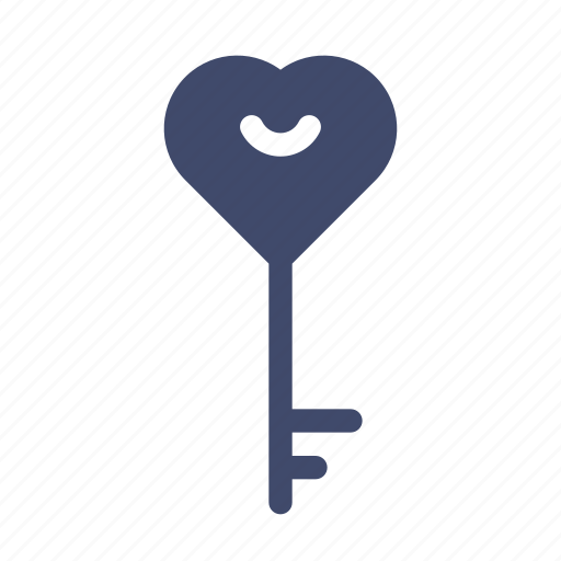 Heart, key, love, marriage, romance, secret, wedding icon - Download on Iconfinder