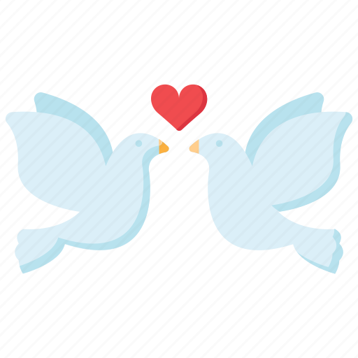 Doves, love, couple, heart, romantic, wedding icon - Download on Iconfinder