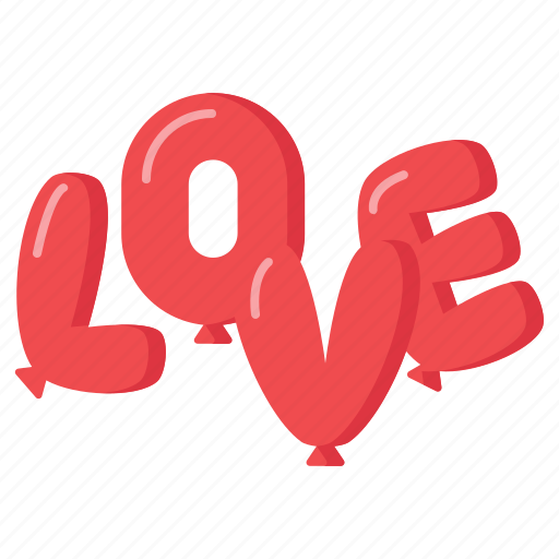 Baloons, love, text, heart, message, romantic icon - Download on Iconfinder