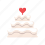 cake, love, wedding, dessert, food 