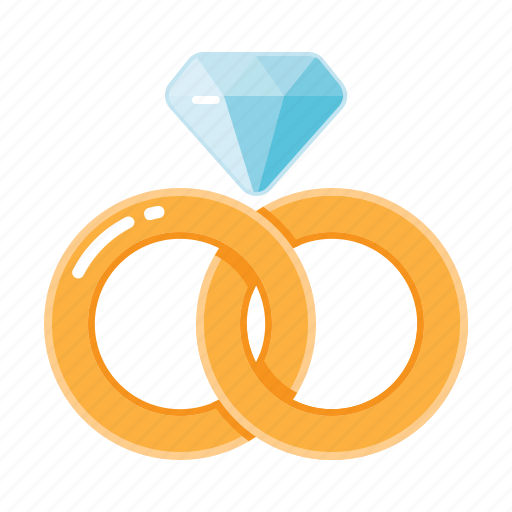 Rings, wedding, couple, engagement, marriage, diamond icon - Download on Iconfinder