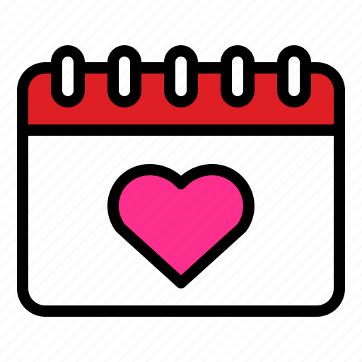 Calendar, date, romantic, valentine, wedding icon - Download on Iconfinder