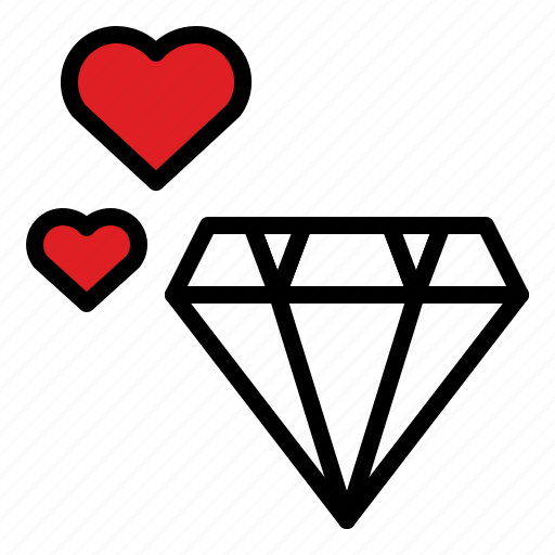 Diamond, precious, romantic, valuable icon - Download on Iconfinder