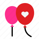 balloon, love, party, toy, wedding