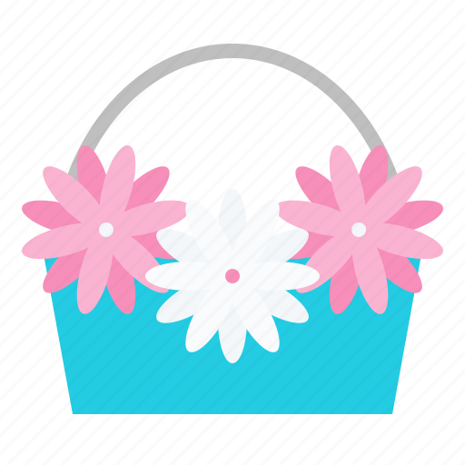 Basket, flora, floral, flower, romantic icon - Download on Iconfinder