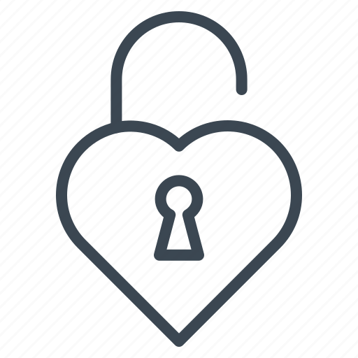 Heart, lock, pick, valentine, wedding icon - Download on Iconfinder