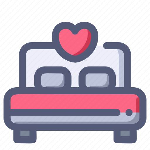 Bed, hotel, love, married, wedding icon - Download on Iconfinder