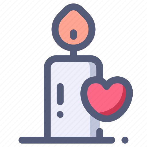 Candle, love, marriage, romance, valentine icon - Download on Iconfinder