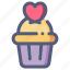 cupcake, dessert, love, muffin, valentine, wedding 
