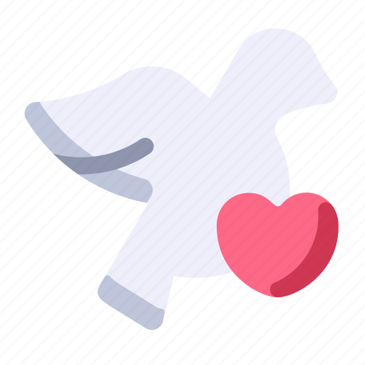 Bird, dove, heart, love, wedding icon - Download on Iconfinder