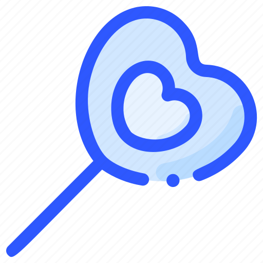 Candy, heart, lollipop, love, valentine icon - Download on Iconfinder