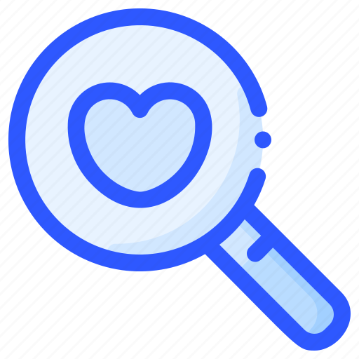 Heart, love, magnifying, search, zoom icon - Download on Iconfinder