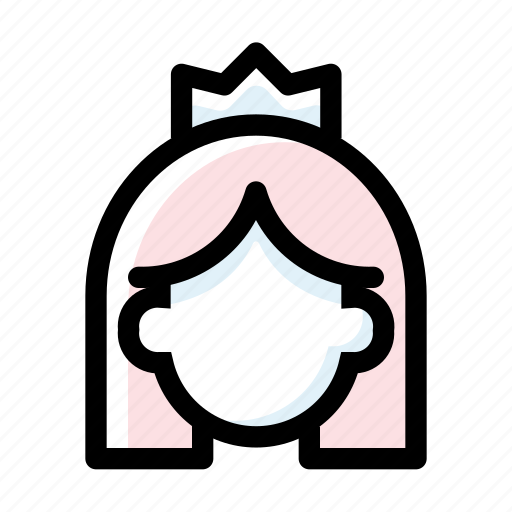 Bride, marriage, tiara, wedding, woman icon - Download on Iconfinder