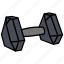 dumbbell, fitness, gym, sports, weight 