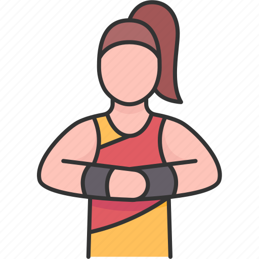Weightlifter, female, athlete, muscle, strong icon - Download on Iconfinder