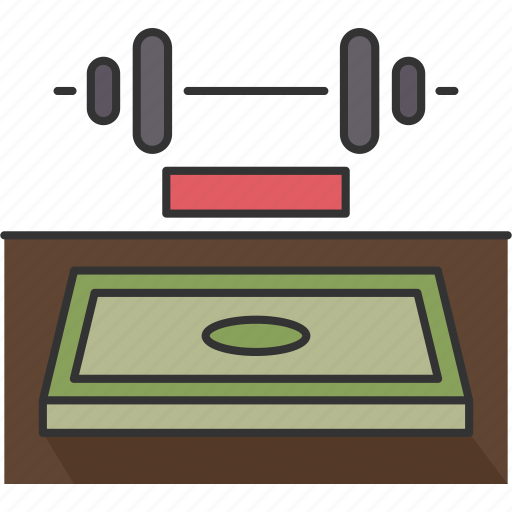 Weightlifting, arena, stage, competition, sport icon - Download on Iconfinder
