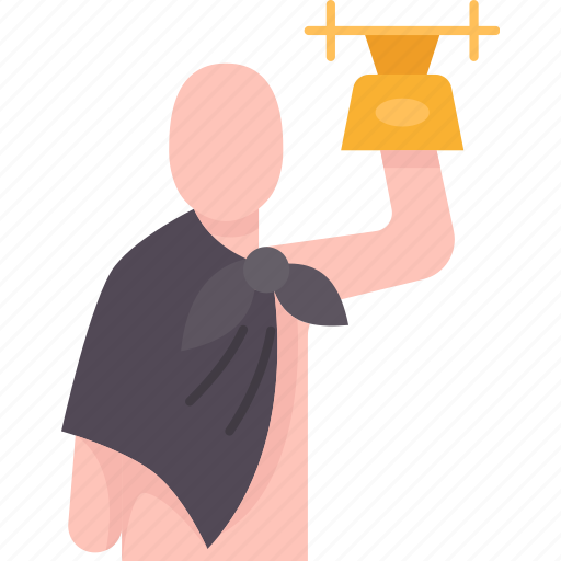 Winner, weightlifting, champion, victory, competition icon - Download on Iconfinder