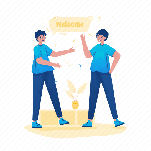 Welcome, friendship, teammates, support, team, colleague, success illustration - Download on Iconfinder