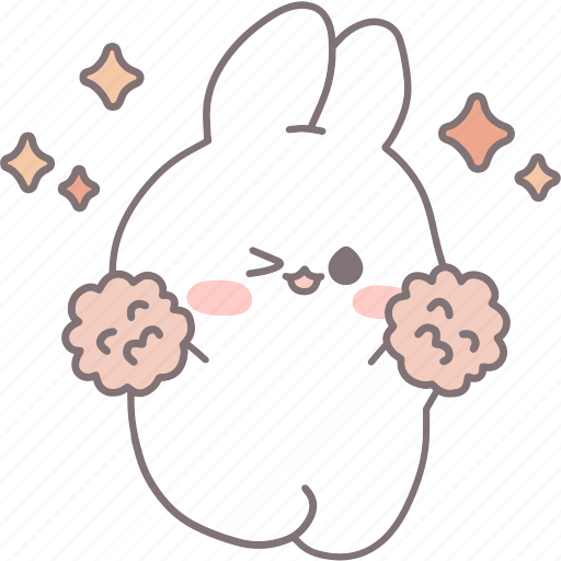 .svg, rabbit, white, emotions, cute icon - Download on Iconfinder