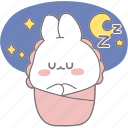 .svg, rabbit, white, emotions, cute, sleeping