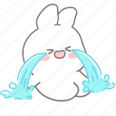 .svg, rabbit, white, emotions, cute, crying