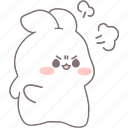 .svg, rabbit, white, emotions, cute, angry