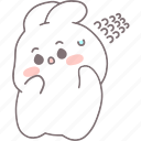 .svg, rabbit, white, emotions, cute, embarrassed