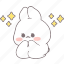 .svg, rabbit, white, emotions, cute, shiny 