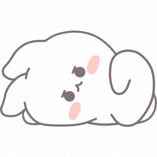 .svg, rabbit, white, emotions, cute, boring icon - Download on Iconfinder