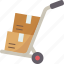 cart, parcel, package, warehouse, distribution 