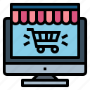 online, shopping, cart, commerce, computer