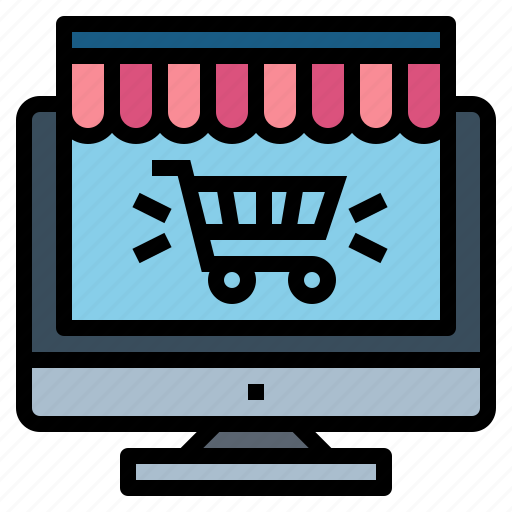 Online, shopping, cart, commerce, computer icon - Download on Iconfinder